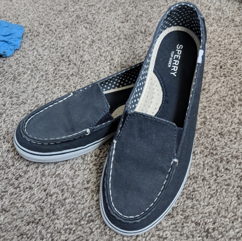 Sperry Top Sider Canvas Slip Ons